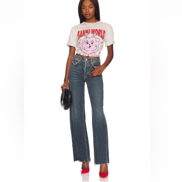 GRLFRND The Brooklyn straight leg denim jeans